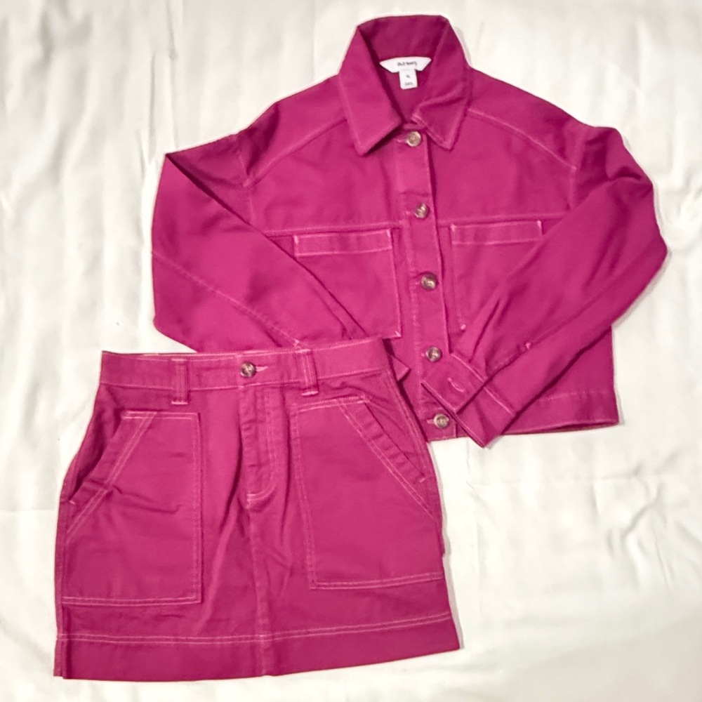☀️ Coordinate 2 piece Pink Skirt & Jacket Piece